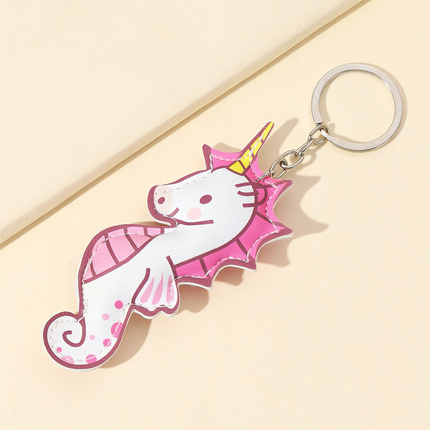 Wholesale Leather Seahorse Keychain